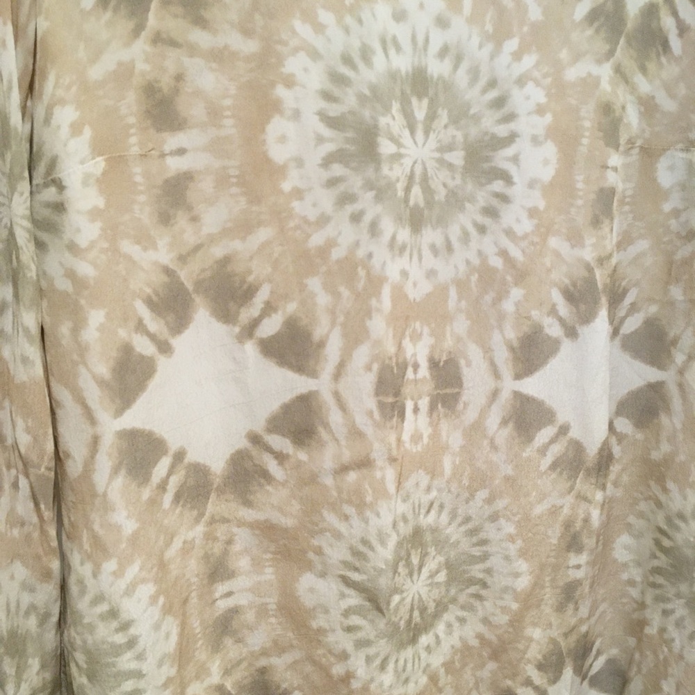 ⭐️ Winston White Bardot Dress Cream Tie Dye XS Boho - Picture 6 of 8